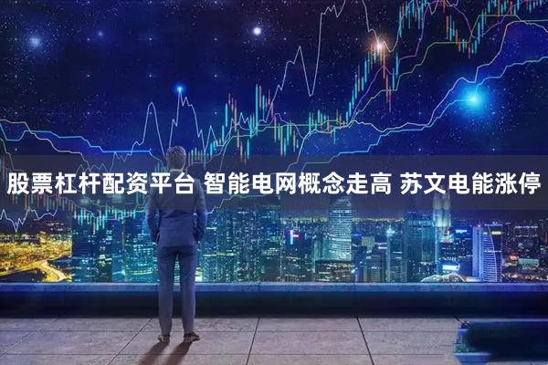 股票杠杆配资平台 智能电网概念走高 苏文电能涨停